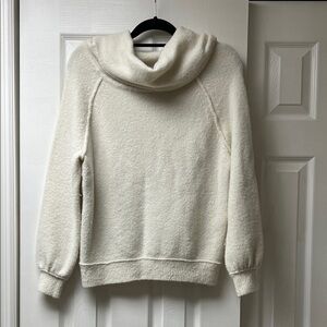 Free People Cream Cowl Neck Sweater